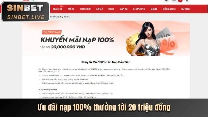 Tiền thưởng chào mừng cho người chơi mới cá cược thể thao